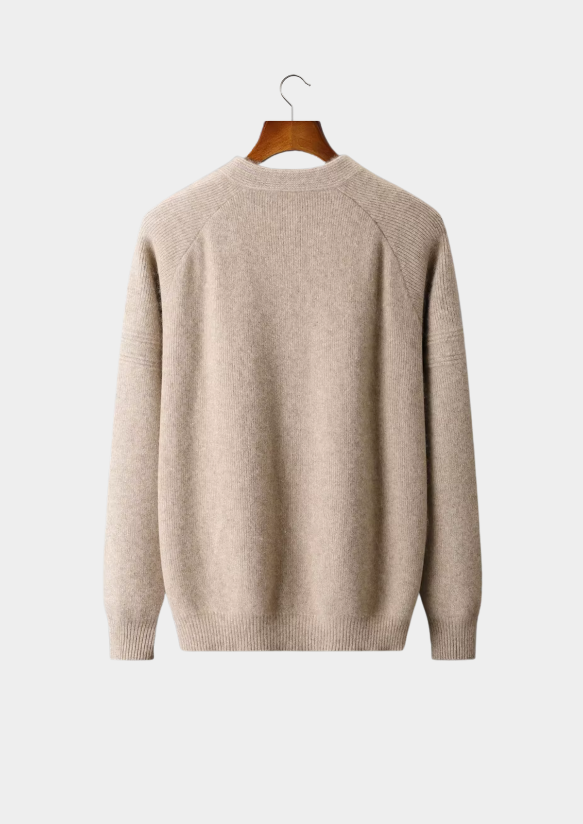 Pure Extra-Fine Merino Wool Ribbed Zip Cardigan | Apuro