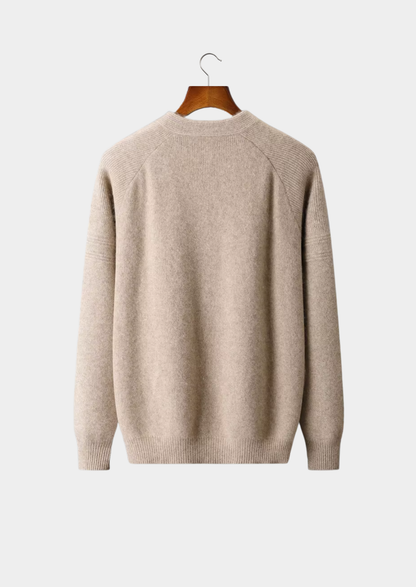 Pure Extra-Fine Merino Wool Ribbed Zip Cardigan | Apuro