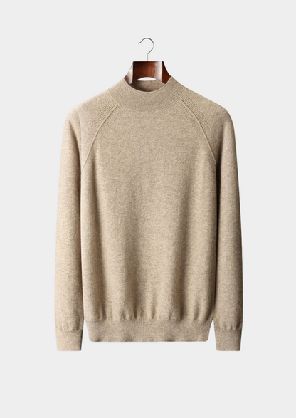 Pure Extra-Fine Merino Wool Raglan Mockneck | Apuro
