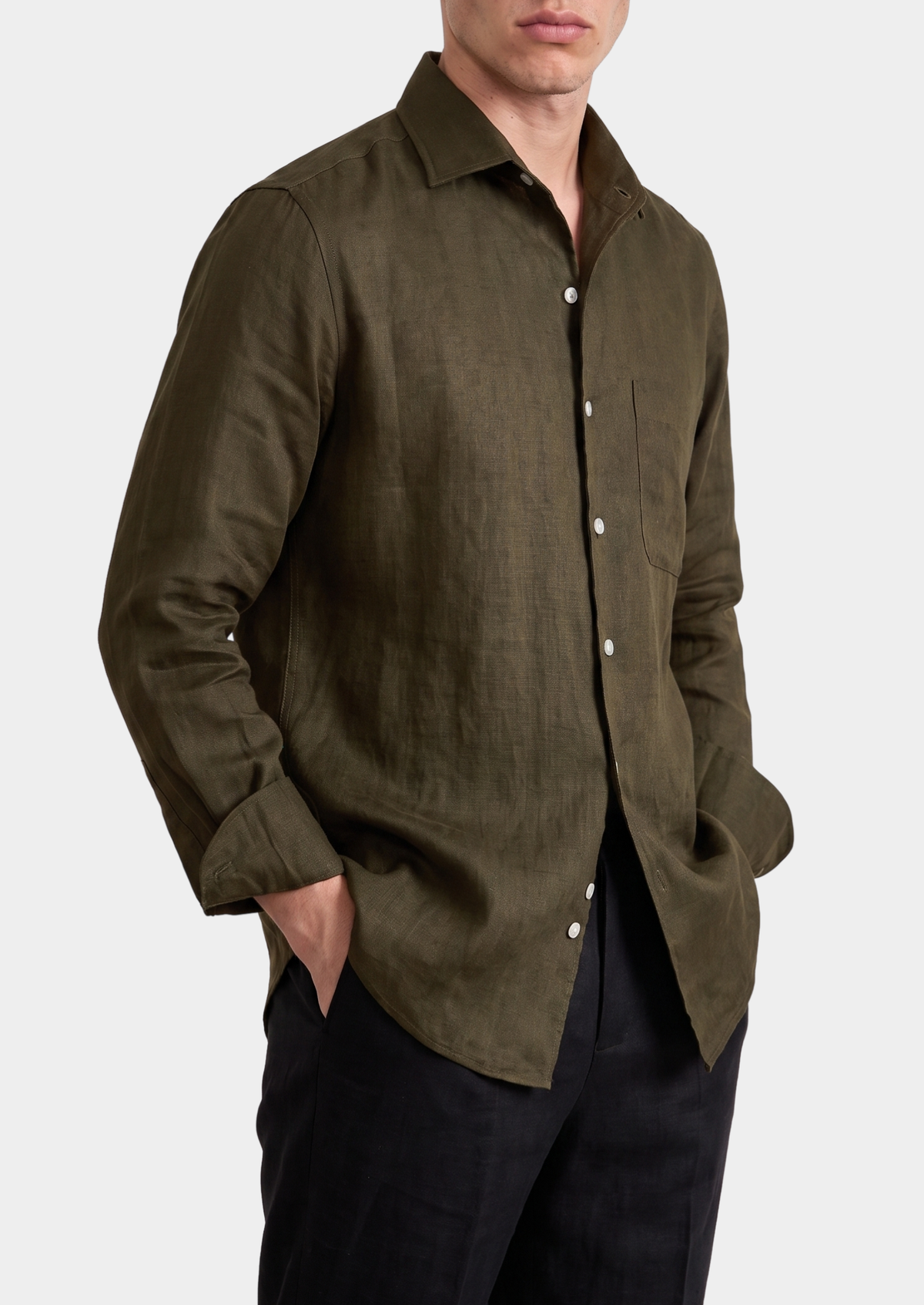 Amalfi Coastal Shirt - Olive | Apuro