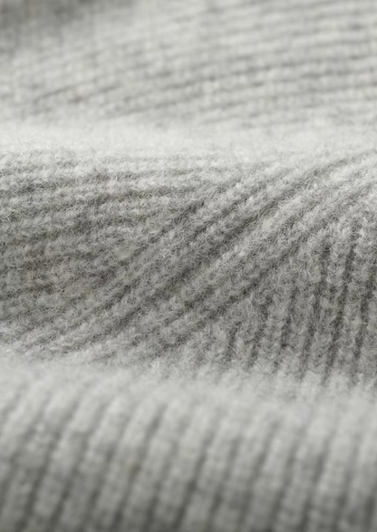 Pure Extra-Fine Merino Wool Ribbed Zip Hoodie | Apuro