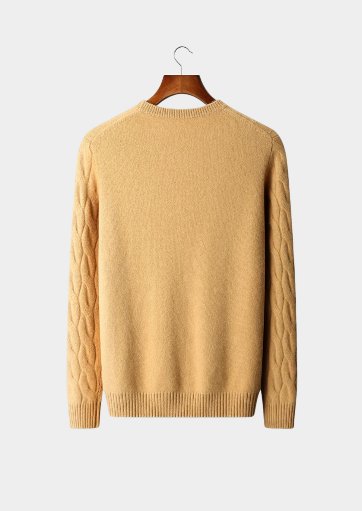 Premium Cashmere Cable Crewneck | Apuro