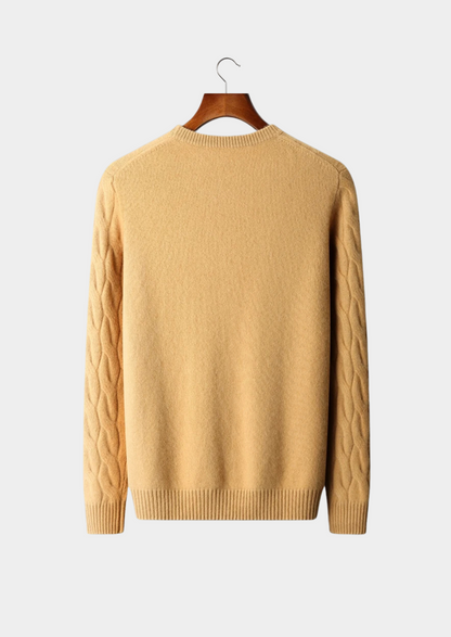 Premium Cashmere Cable Crewneck | Apuro