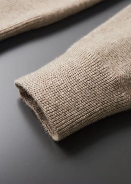 Pure Extra-Fine Merino Wool Zip Polo Cardigan | Apuro