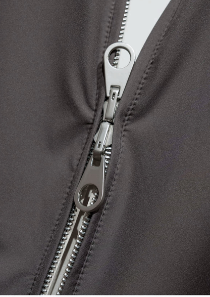 Fog Gray Technical Windbreaker Jacket | Apuro