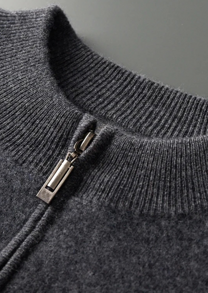 Pure Extra-Fine Merino Wool Striped Cardigan | Apuro