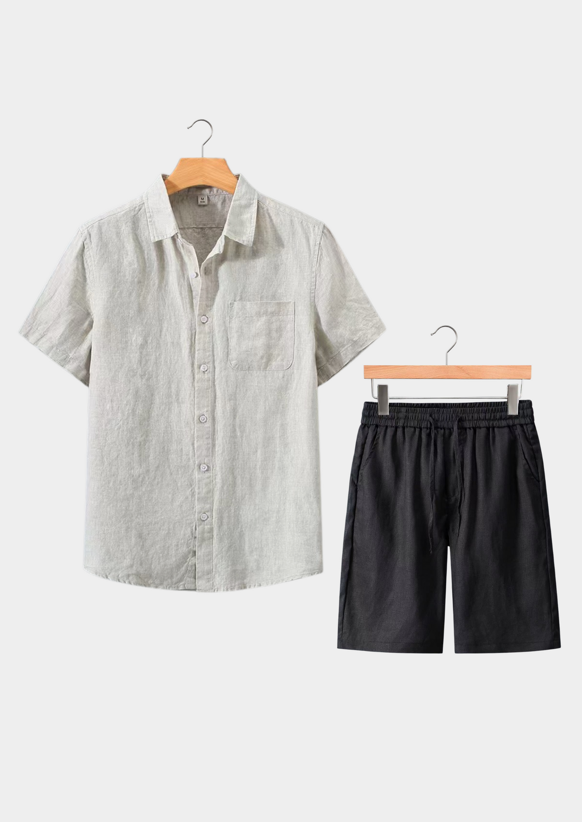 Dolcevita Shortsleeve Summer Set - Beige/black | Apuro