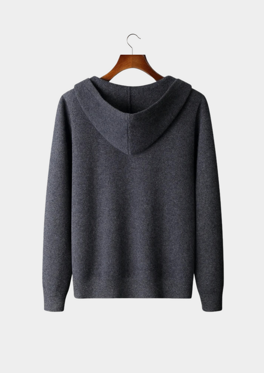 Premium Cashmere Zipper Hoodie | Apuro