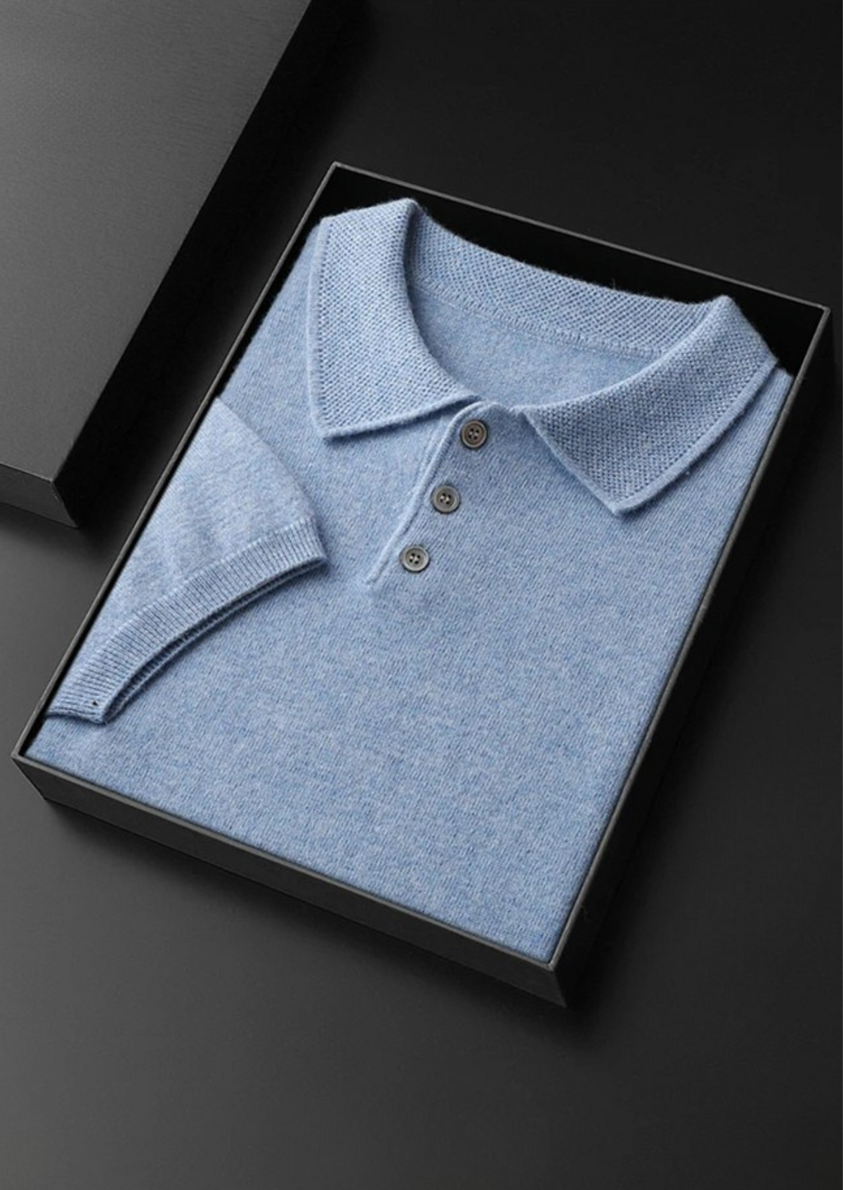 Premium Cashmere Classic Polo Shirt | Apuro
