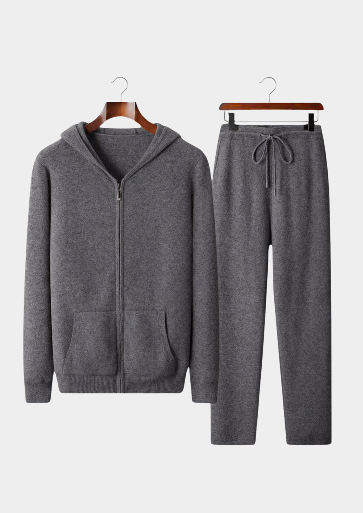 Pure Extra-Fine Merino Wool Dark Gray Arvo Set | Apuro