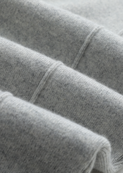 Pure Extra-Fine Merino Wool Light Gray Luzzo Set | Apuro