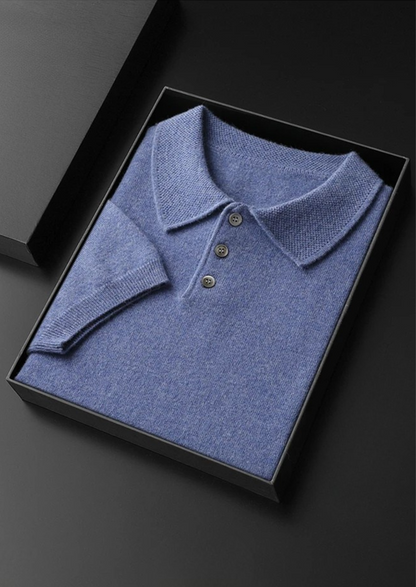 Premium Cashmere Classic Polo Shirt | Apuro