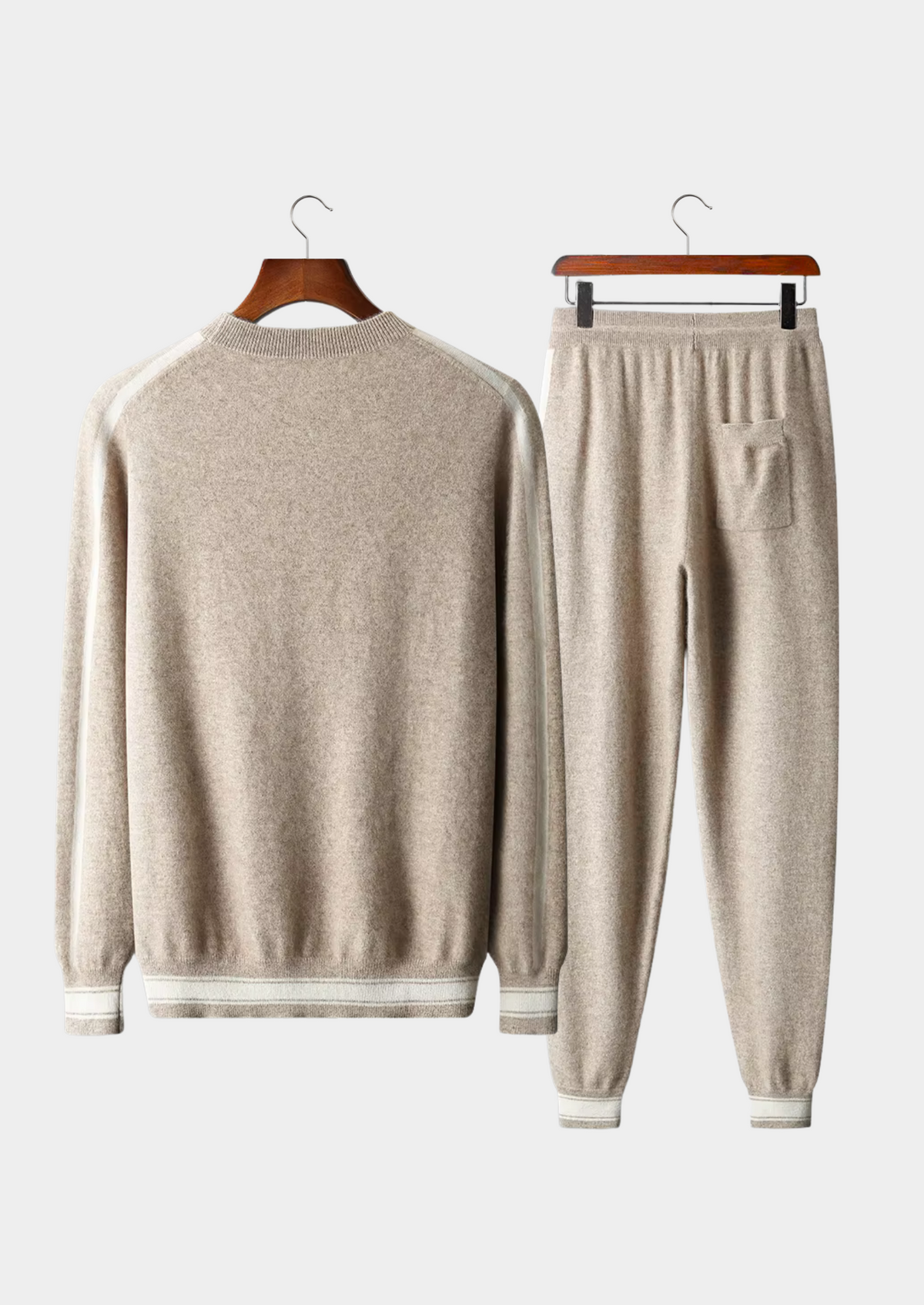 Premium Cashmere Sand Vienna Leisure Set | Apuro