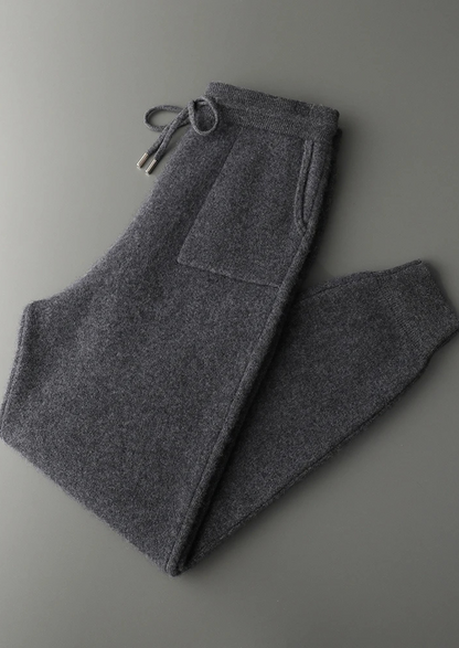 Premium Cashmere Dark Gray Alain Leisure Set | Apuro