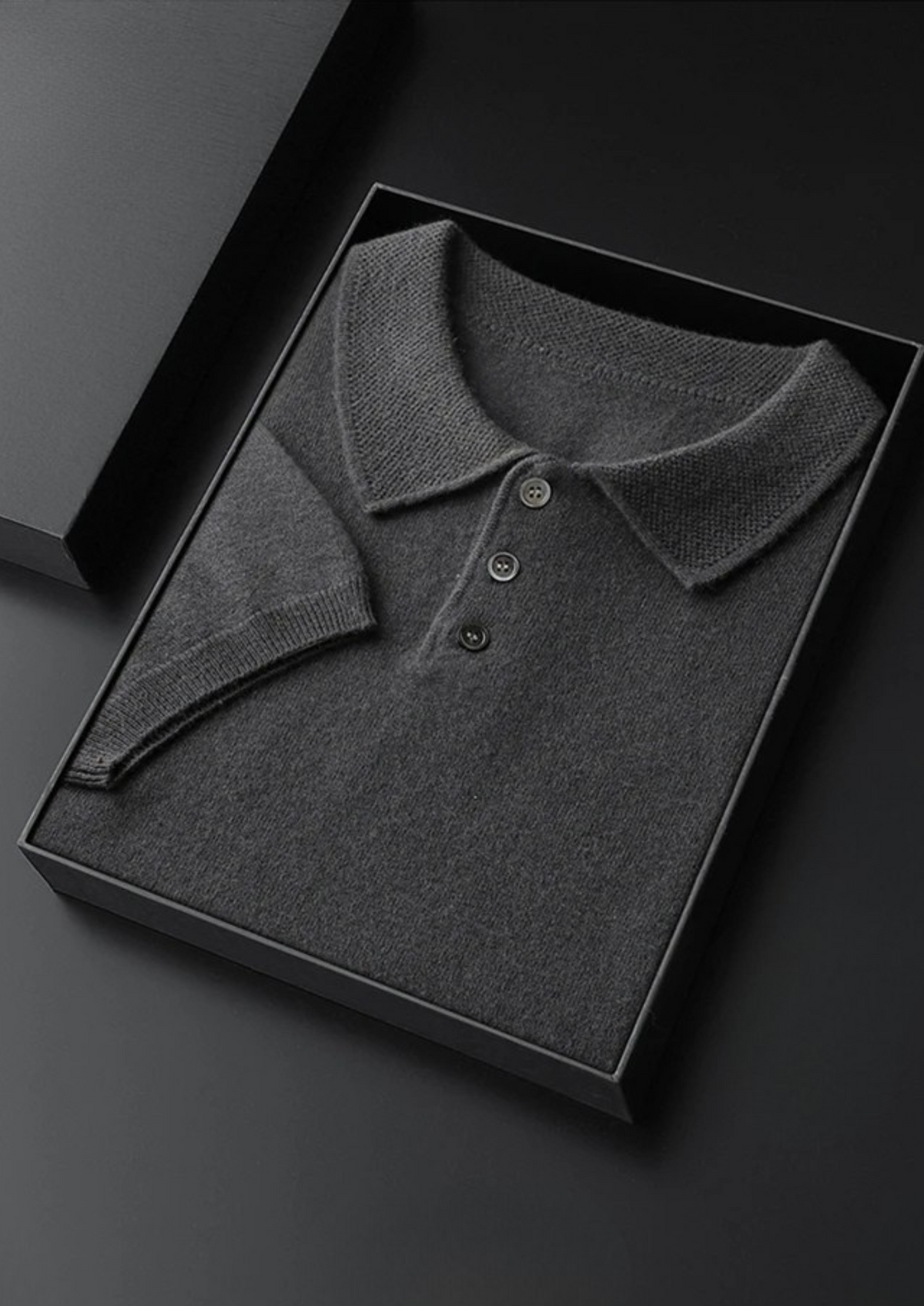 Premium Cashmere Classic Polo Shirt | Apuro
