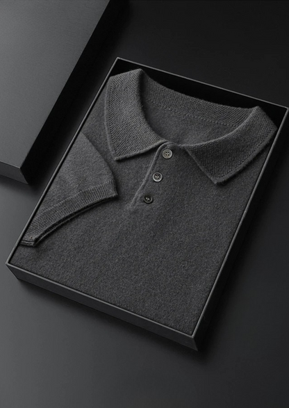 Premium Cashmere Classic Polo Shirt | Apuro