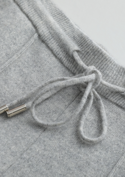 Pure Extra-Fine Merino Wool Light Gray Luzzo Set | Apuro