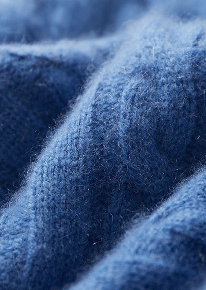 Premium Cashmere Cable Knit Zipper Hoodie | Apuro