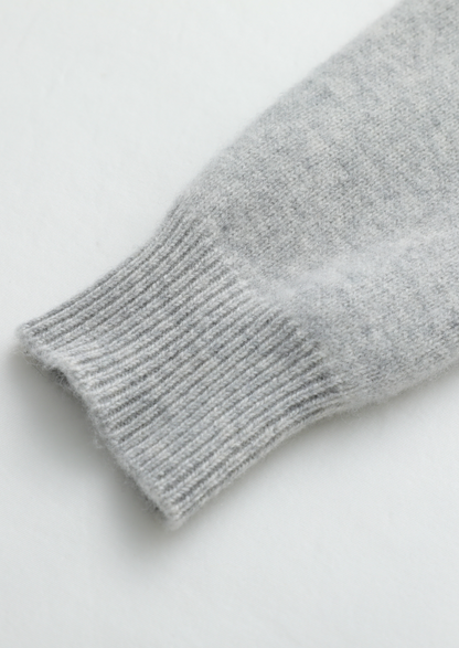 Pure Extra-Fine Merino Wool Light Gray Luzzo Set | Apuro