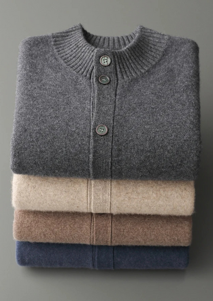 Premium Cashmere Button Cardigan | Apuro