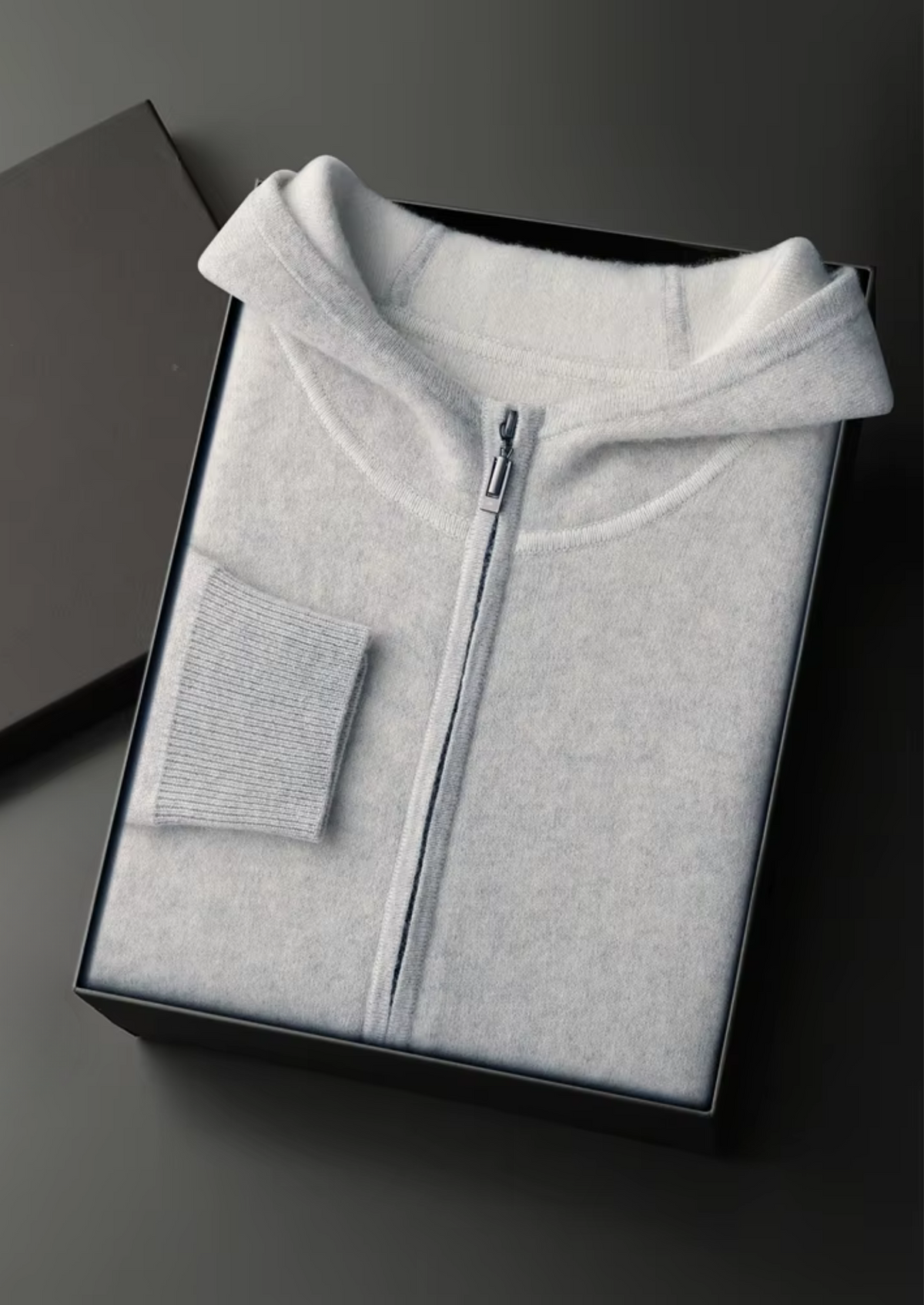 Premium Cashmere Light Gray Milano Leisure Set | Apuro