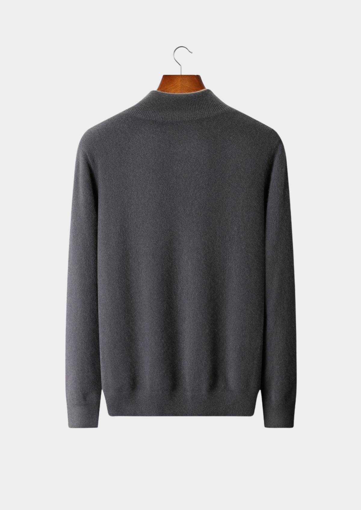 Pure Cashmere Dark Gray Dual Zip Cardigan | Apuro