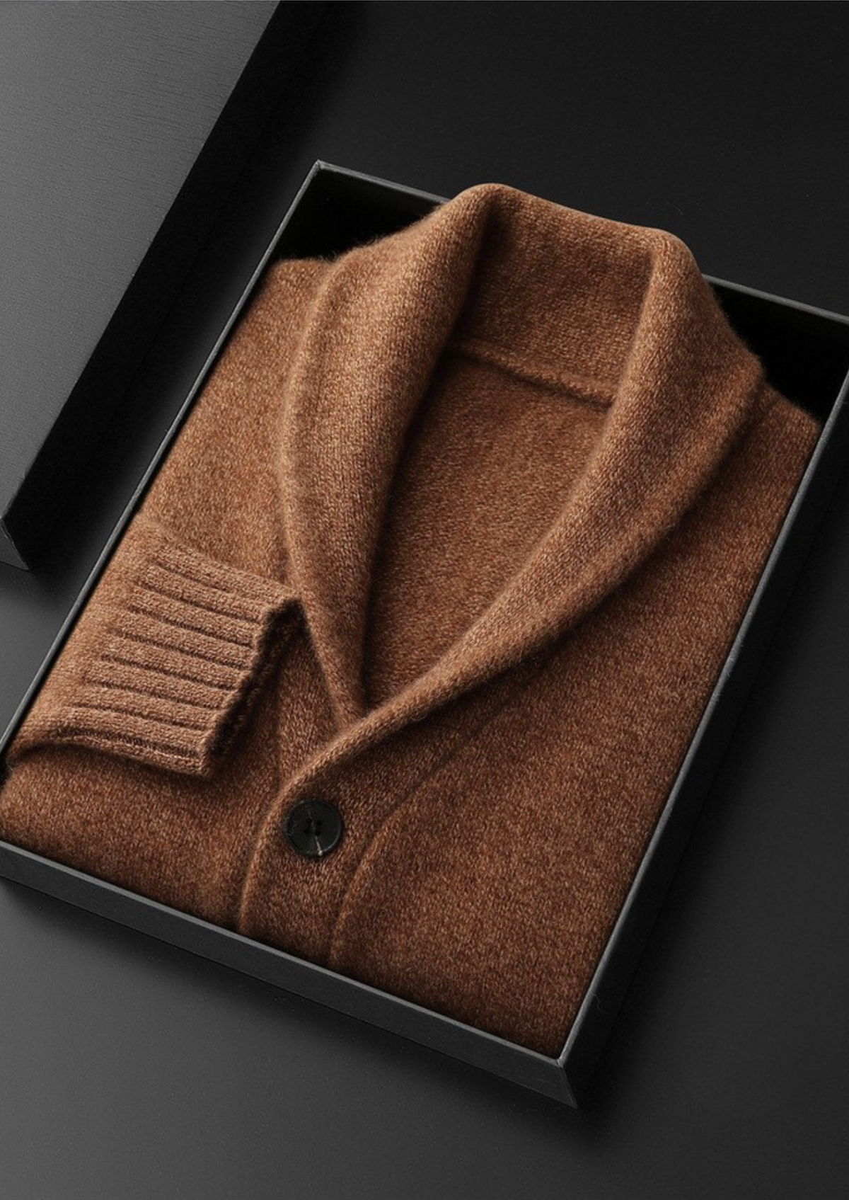 Pure Cashmere Shawl Collar Cardigan | Apuro