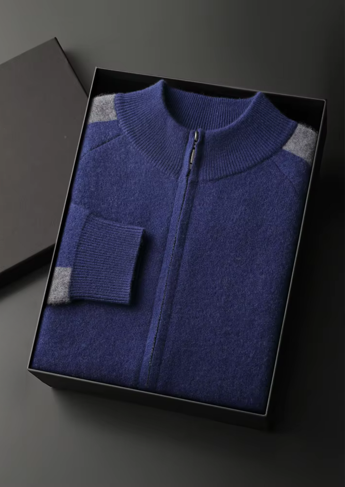 Premium Cashmere Navy Blue Torino Leisure Set | Apuro