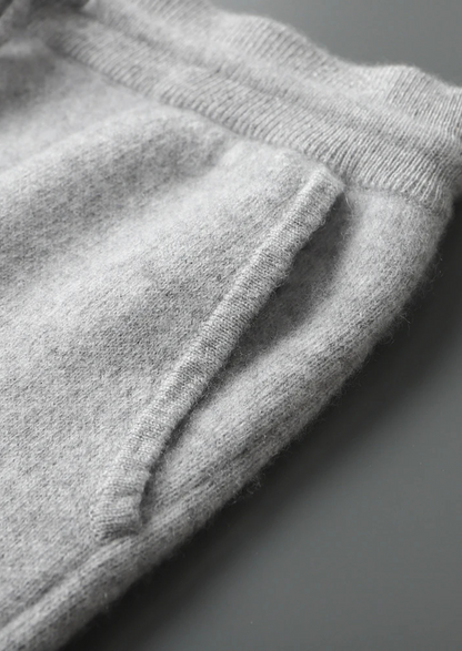 Premium Cashmere Light Gray Alain Leisure Set | Apuro