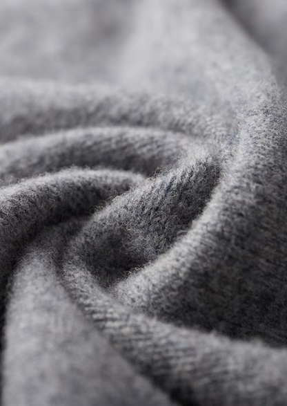 Pure Extra-Fine Merino Wool Two-Tone Zip Cardigan | Apuro