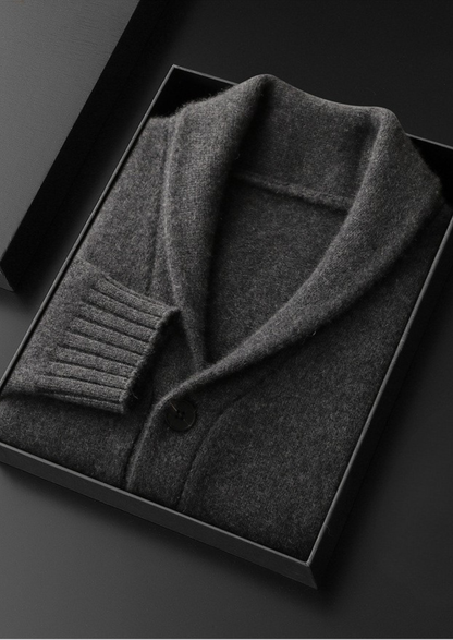 Pure Cashmere Shawl Collar Cardigan | Apuro