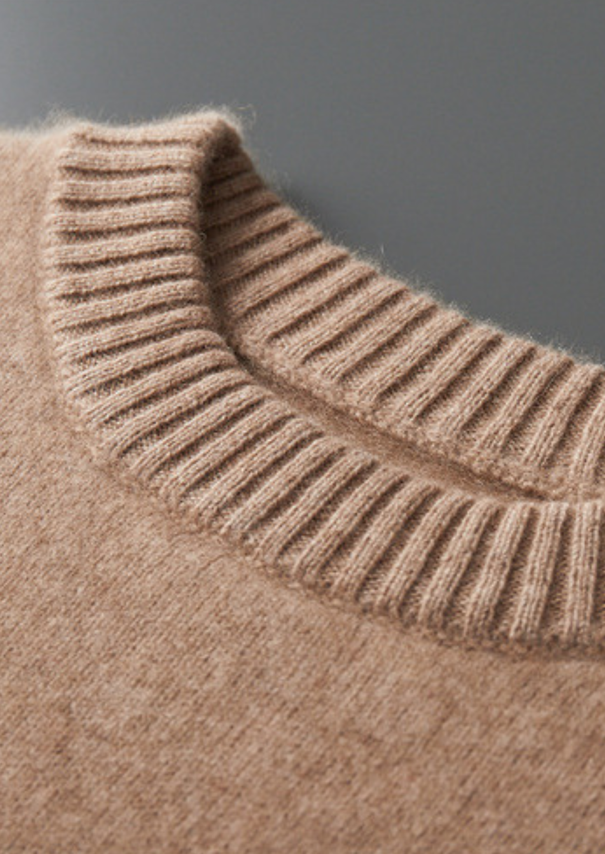 Pure Cashmere Beige Essential Crewneck | Apuro