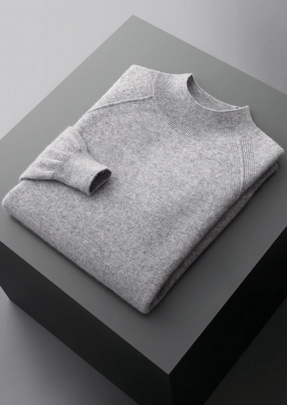 Pure Extra-Fine Merino Wool Raglan Mockneck | Apuro