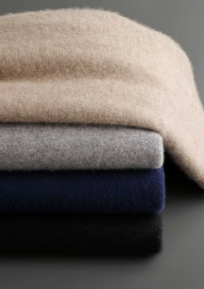 Premium Cashmere Navy Blue Vienna Leisure Set | Apuro
