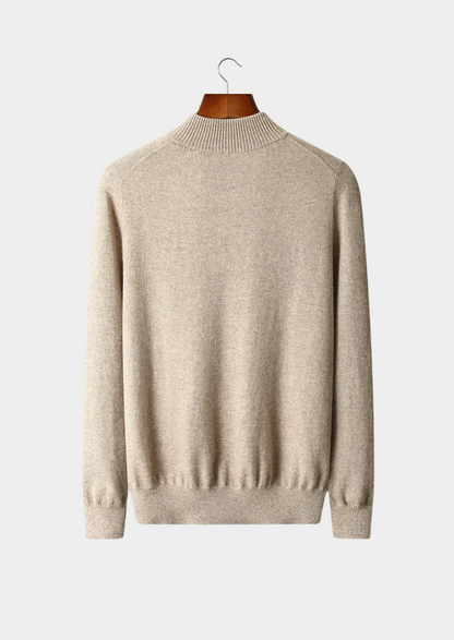 Pure Extra-Fine Merino Wool Half Zip Sweater | Apuro