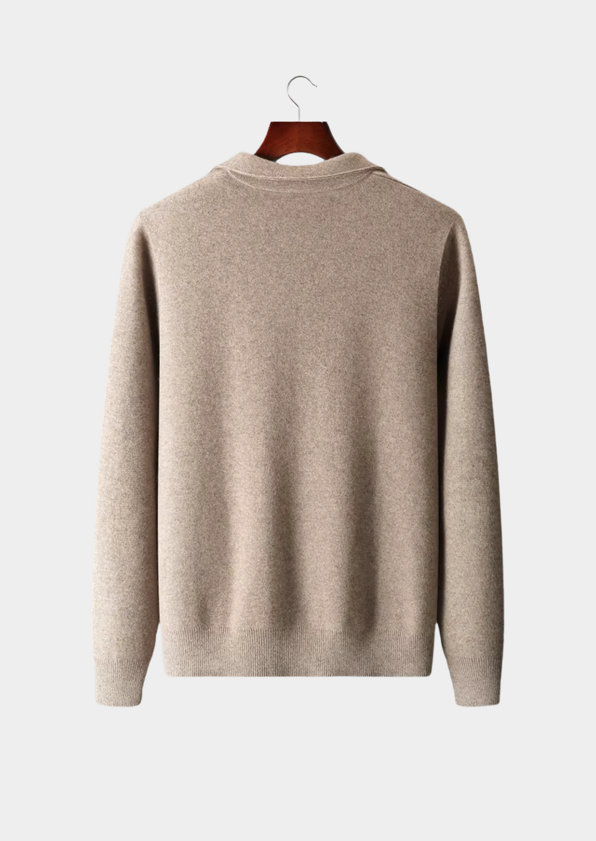 Pure Extra-Fine Merino Wool Zip Polo Cardigan | Apuro