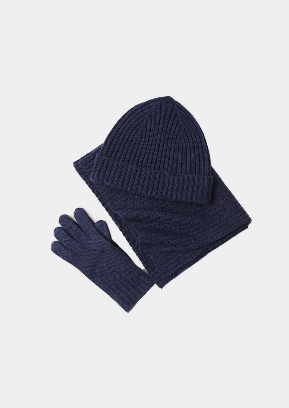 Pure Extra-Fine Merino Wool Wintertime Essentials - Navy Blue | Apuro