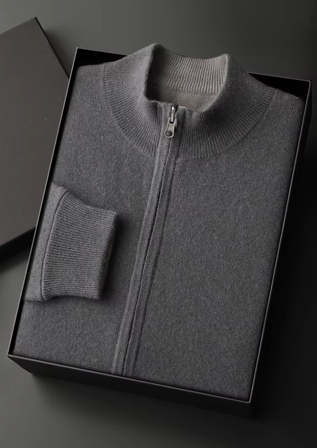 Pure Extra-Fine Merino Wool Zip Cardigan | Apuro