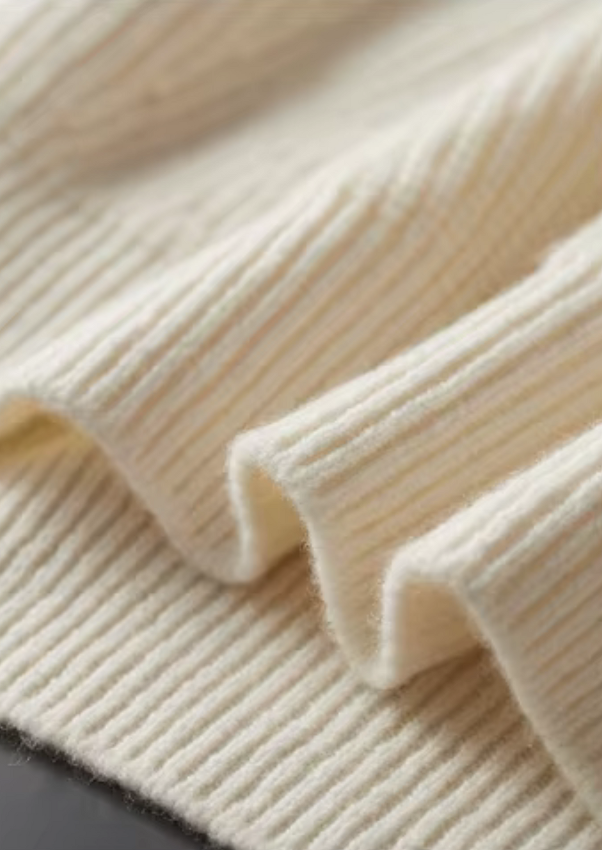 Pure Extra-Fine Merino Wool Ribbed Half-Zip | Apuro