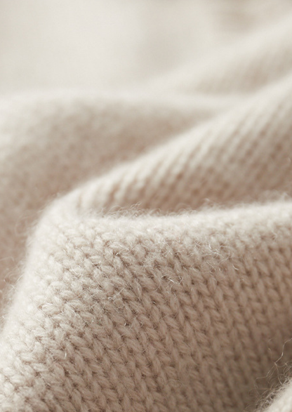Pure Cashmere Off White Half Zip Sweater | Apuro