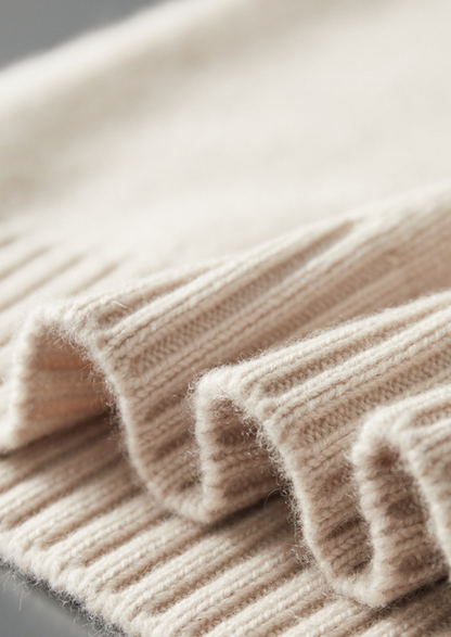Pure Cashmere Off White Half Zip Sweater | Apuro