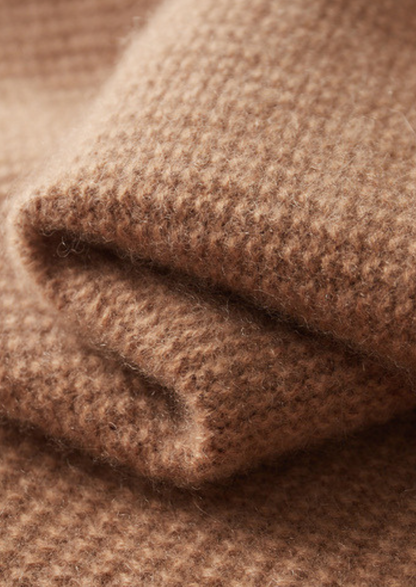 Pure Cashmere Mustard Ribbed Zip Cardigan | Apuro