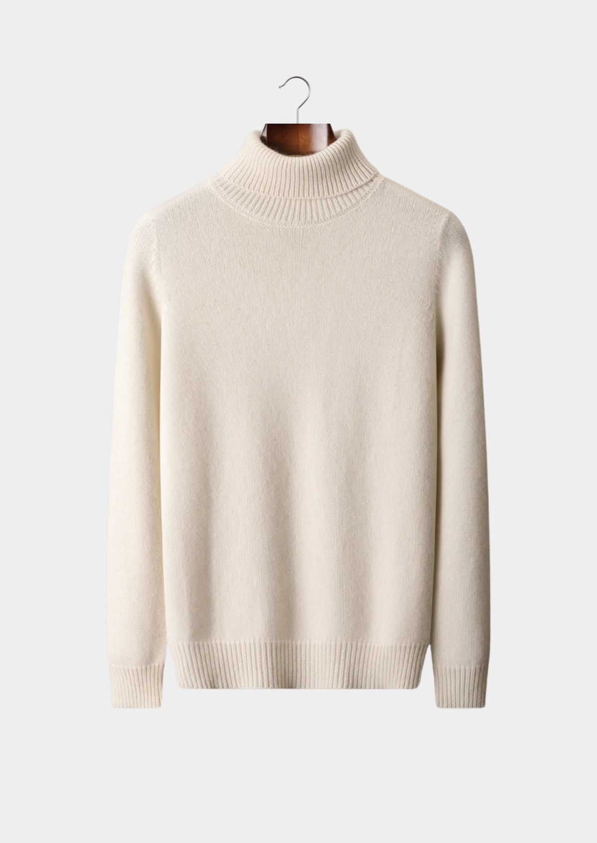 Pure Cashmere Ivory Essential Rollneck | Apuro