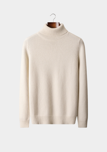 Pure Cashmere Ivory Essential Rollneck | Apuro