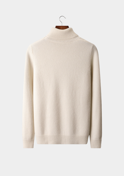 Pure Cashmere Ivory Essential Rollneck | Apuro