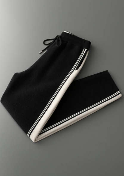 Pure Extra-Fine Merino Wool Black Damien Set | Apuro