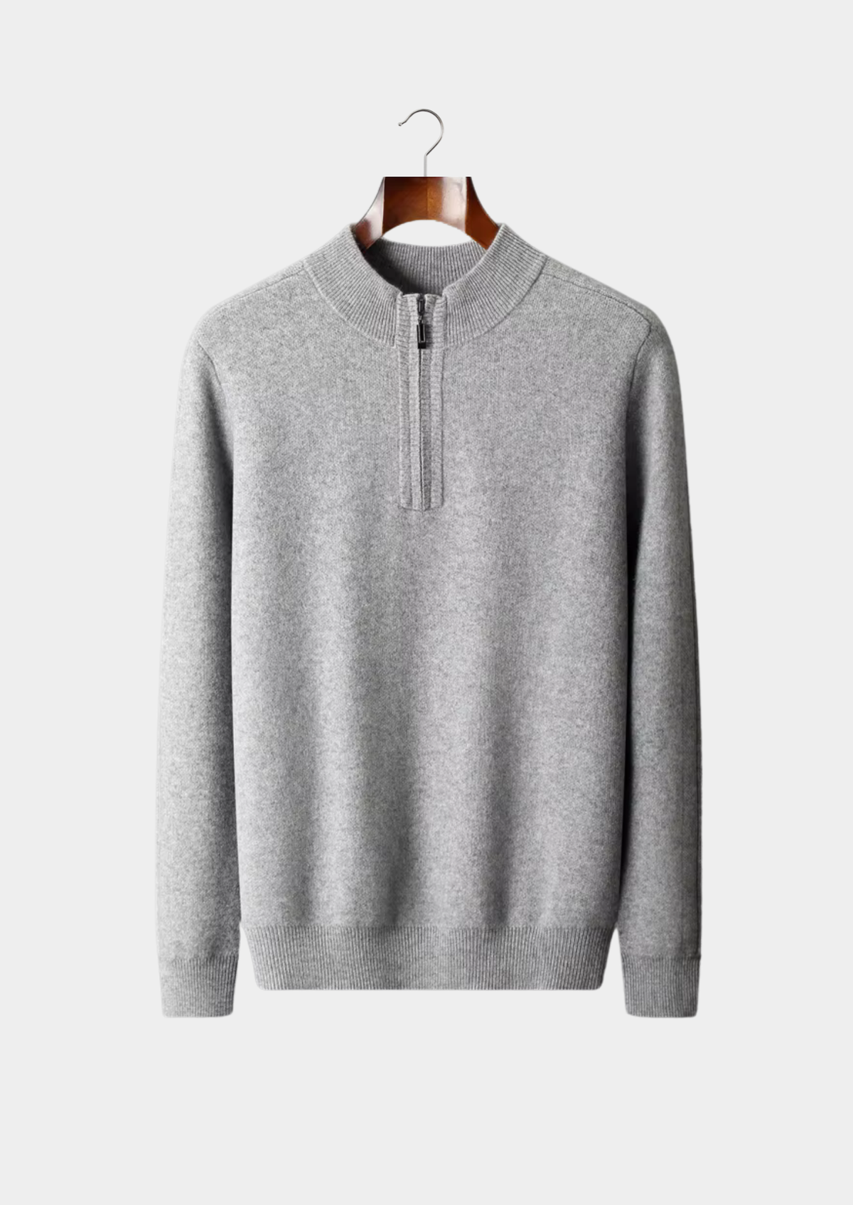 Premium Cashmere Essential Half-Zip Sweater | Apuro