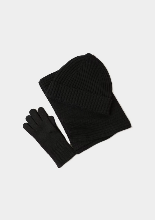 Pure Extra-Fine Merino Wool Wintertime Essentials - Black | Apuro
