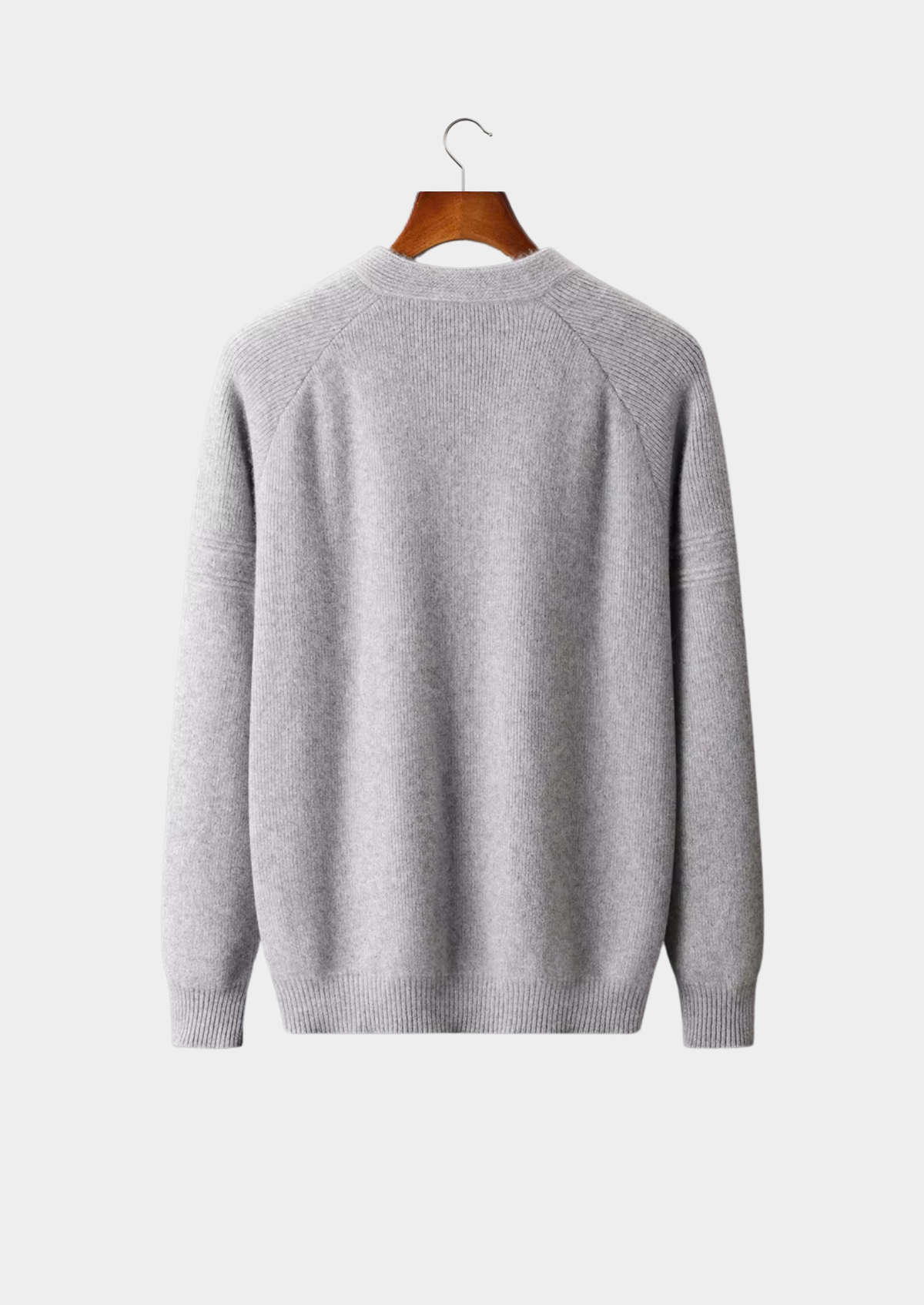 Pure Extra-Fine Merino Wool Ribbed Zip Cardigan | Apuro