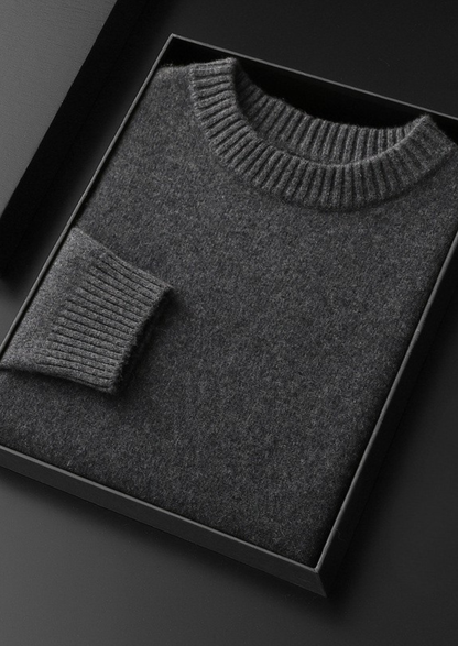 Pure Cashmere Dark Gray Essential Crewneck | Apuro